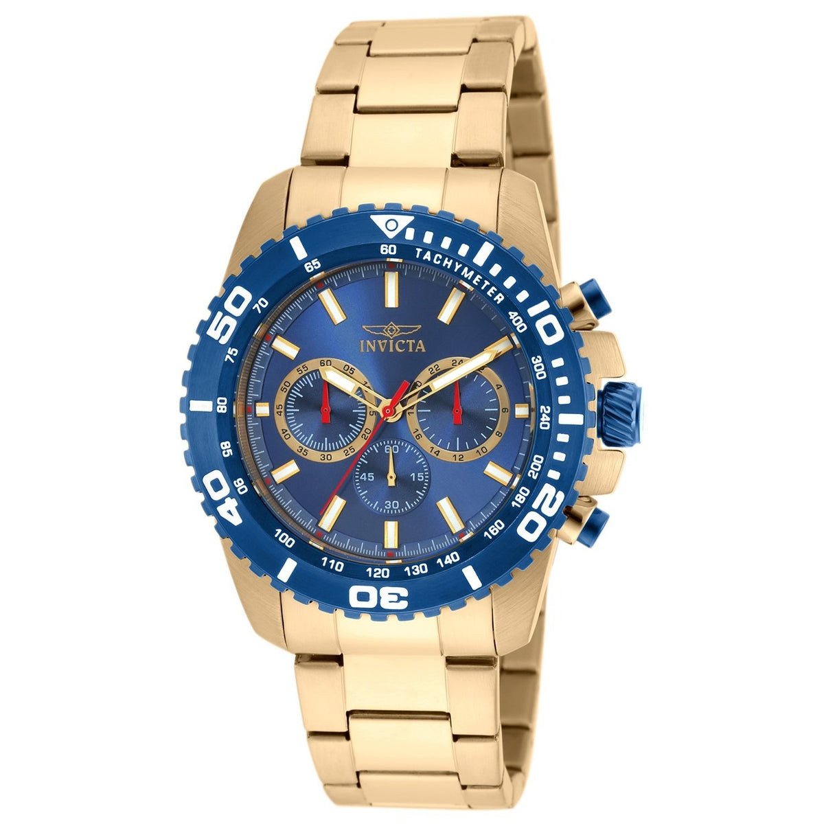 Invicta Men&#39;s 19845 Pro Diver Chronograph Gold-tone Stainless Steel Watch