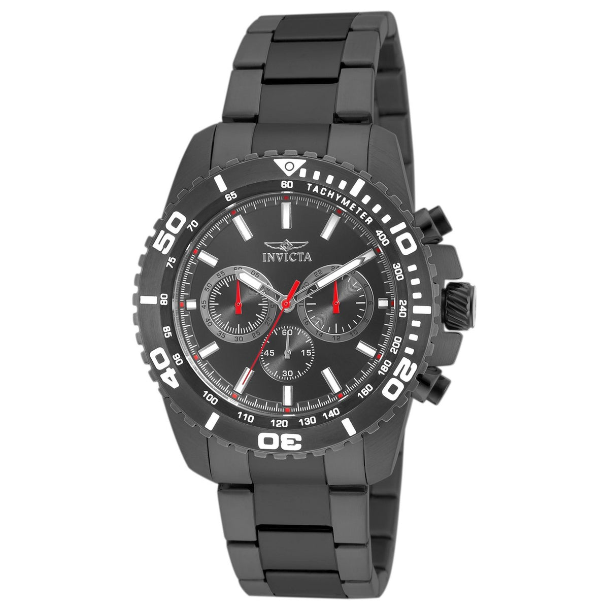 Invicta Men's 19847 Pro Diver Chronograph Gunmetal Stainless Steel Watch