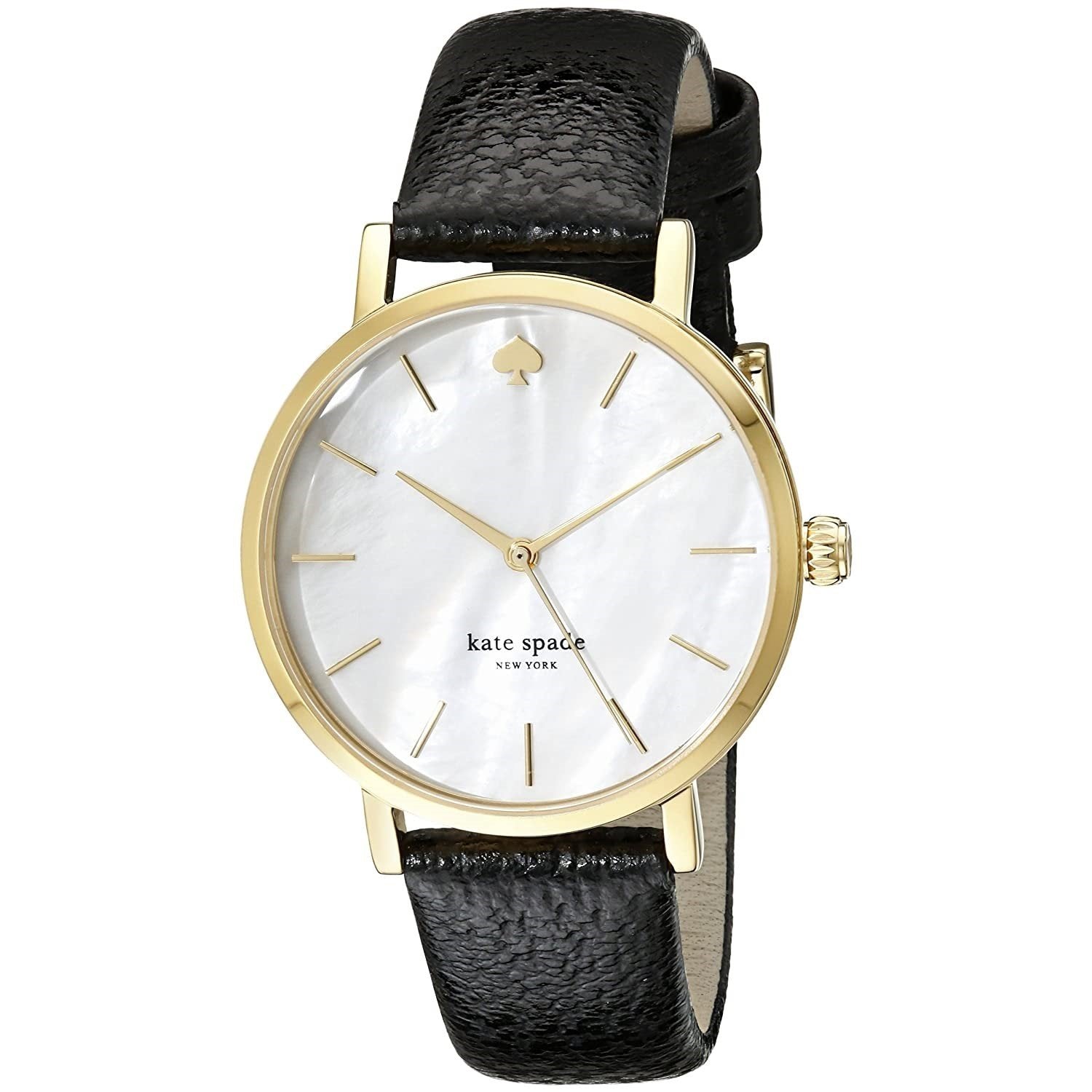 Kate Spade Women's 1YRU0010 Metro Black Leather Watch