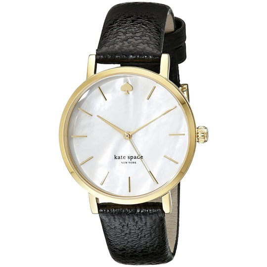 Kate Spade Women's 1YRU0010 Metro Black Leather Watch