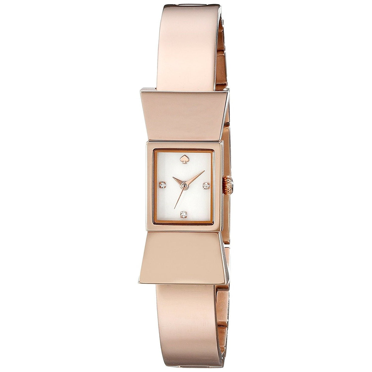 Kate Spade Women's 1YRU0183 Carlyle Crystal Rose-Tone Stainless Steel Watch