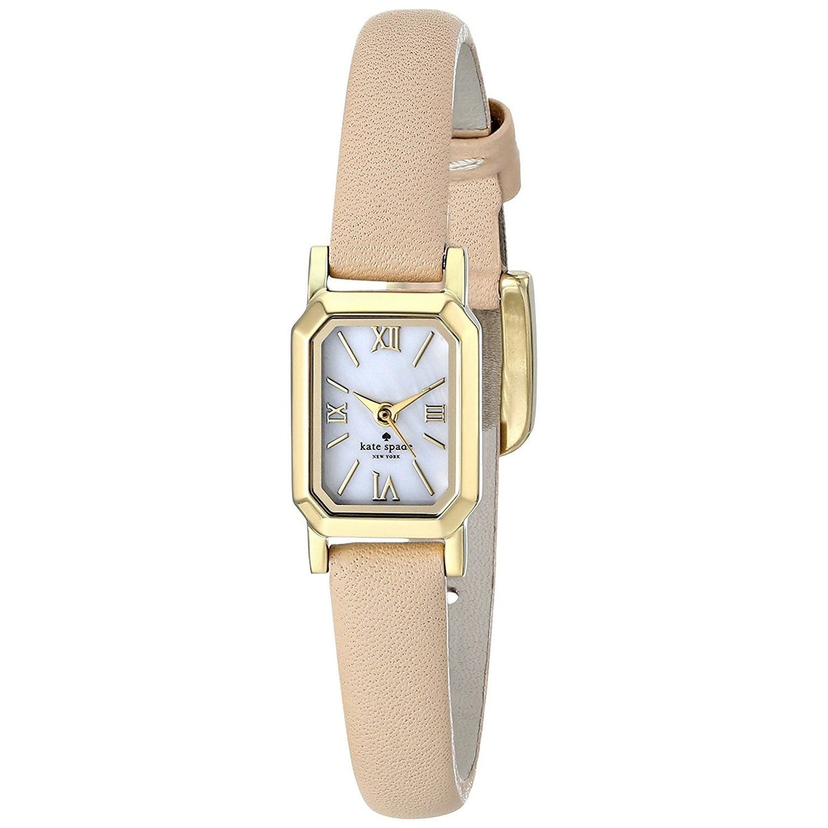 Kate Spade Women's 1YRU0637 Tiny Hudson Beige Leather Watch