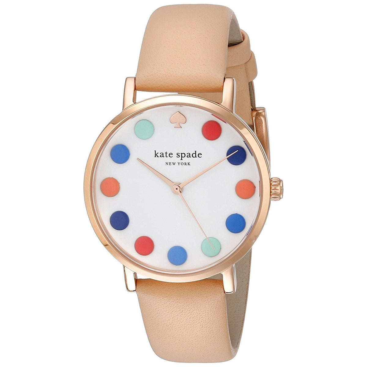 Kate Spade Women's 1YRU0735 Metro Beige Leather Watch