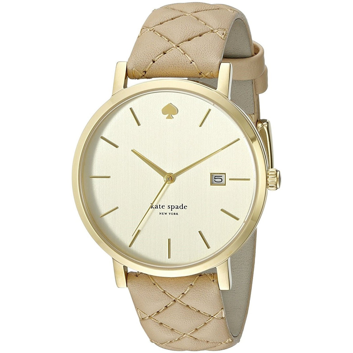 Kate Spade Women's 1YRU0844 Grand Metro Tan Leather Watch