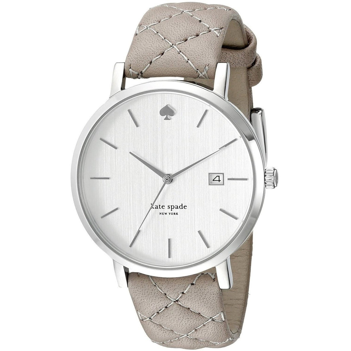 Kate Spade Women's 1YRU0846 Grand Metro Grey Leather Watch