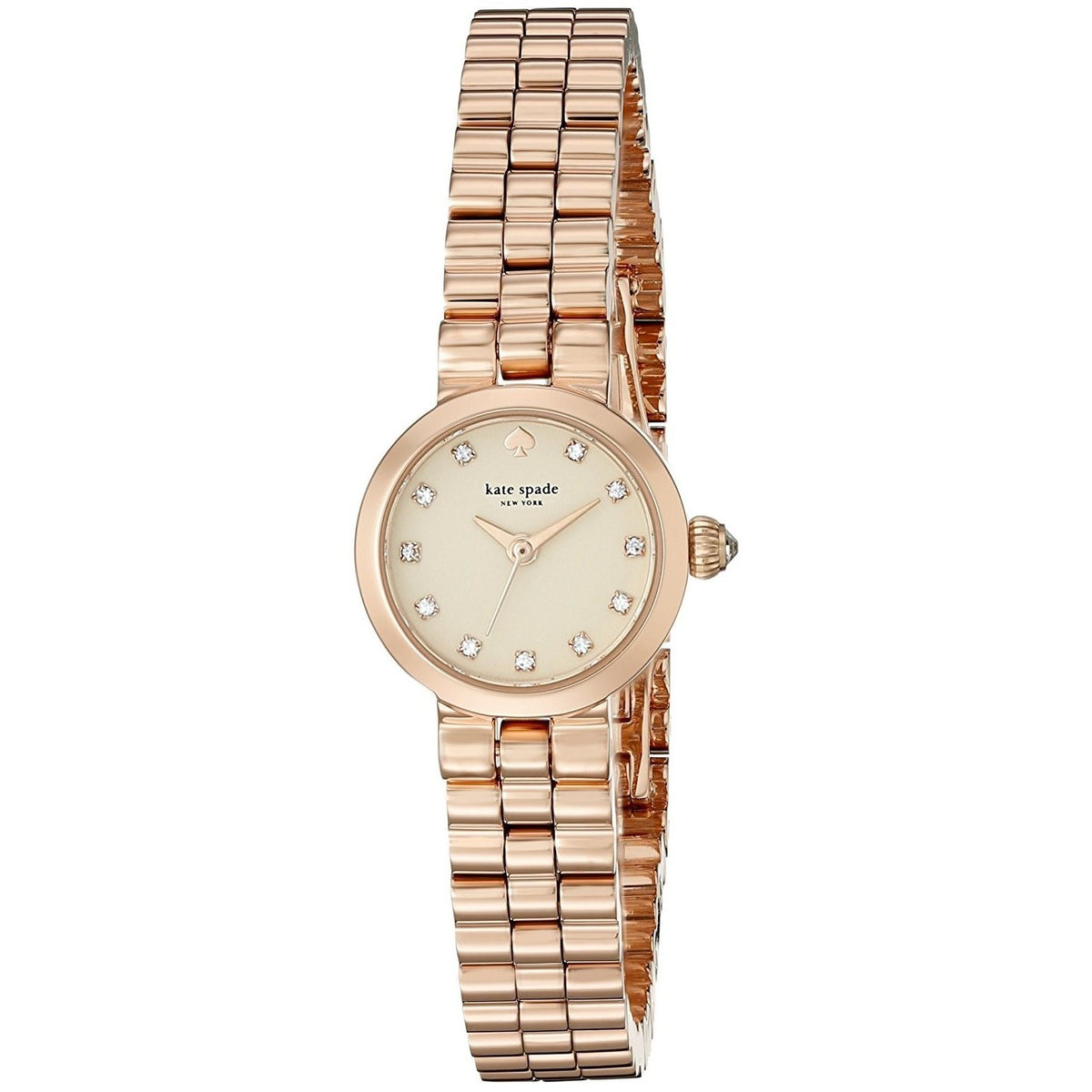 Kate Spade Women's 1YRU0921 Tiny Gramercy Crystal Rose-Tone Stainless Steel Watch