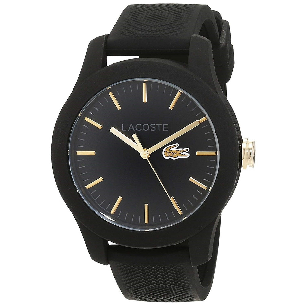 Lacoste Women&#39;s 2000959 Casual Black Silicone Watch
