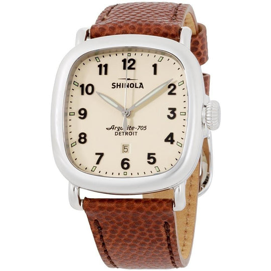 Shinola Men's 20029582 The Guardian Brown Leather Watch