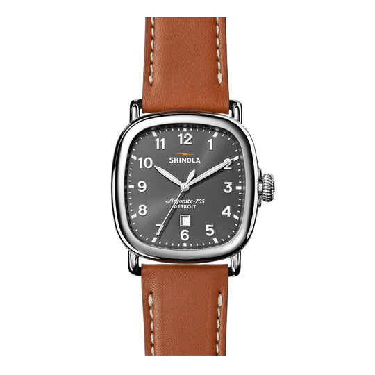 Shinola Men's 20029583 The Guardian Brown Leather Watch