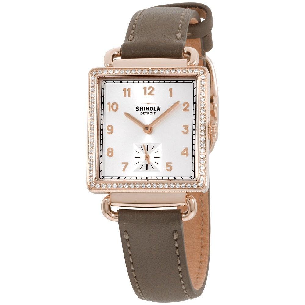 Shinola Women's 20031979 The Cass Grey Leather Watch