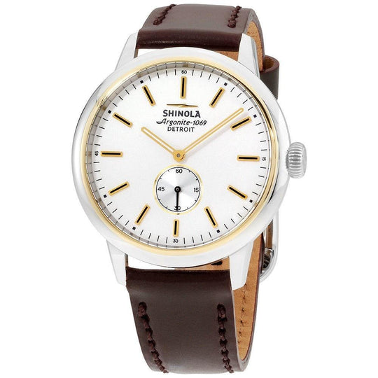 Shinola Men's 20058978 The Bedrock Brown Leather Watch