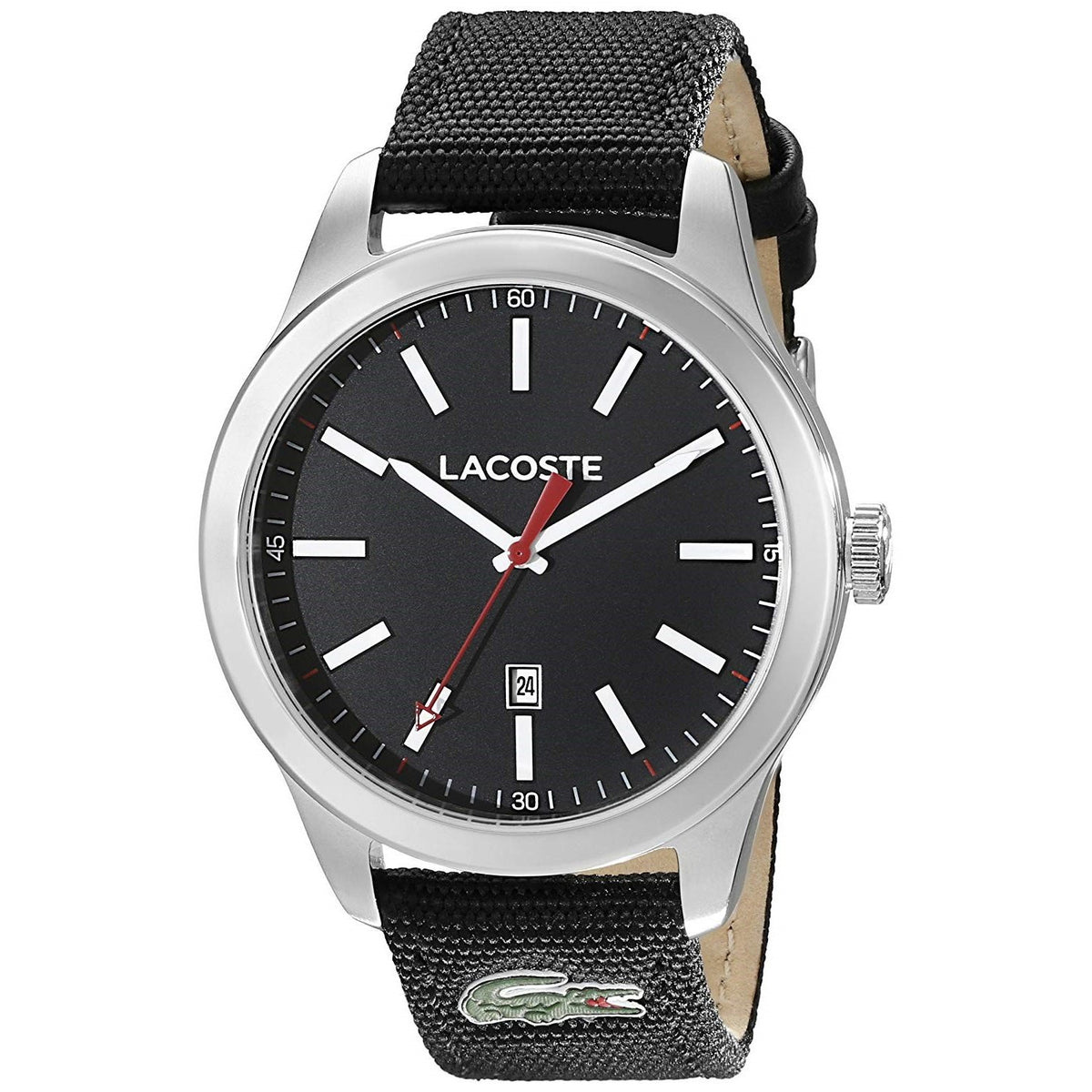 Lacoste Men&#39;s 2010778 Auckland Black Nylon Watch