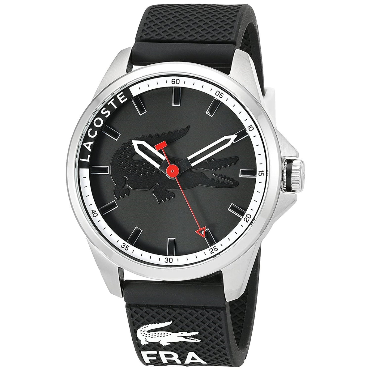 Lacoste Men&#39;s 2010840 Capbreton Black Rubber Watch
