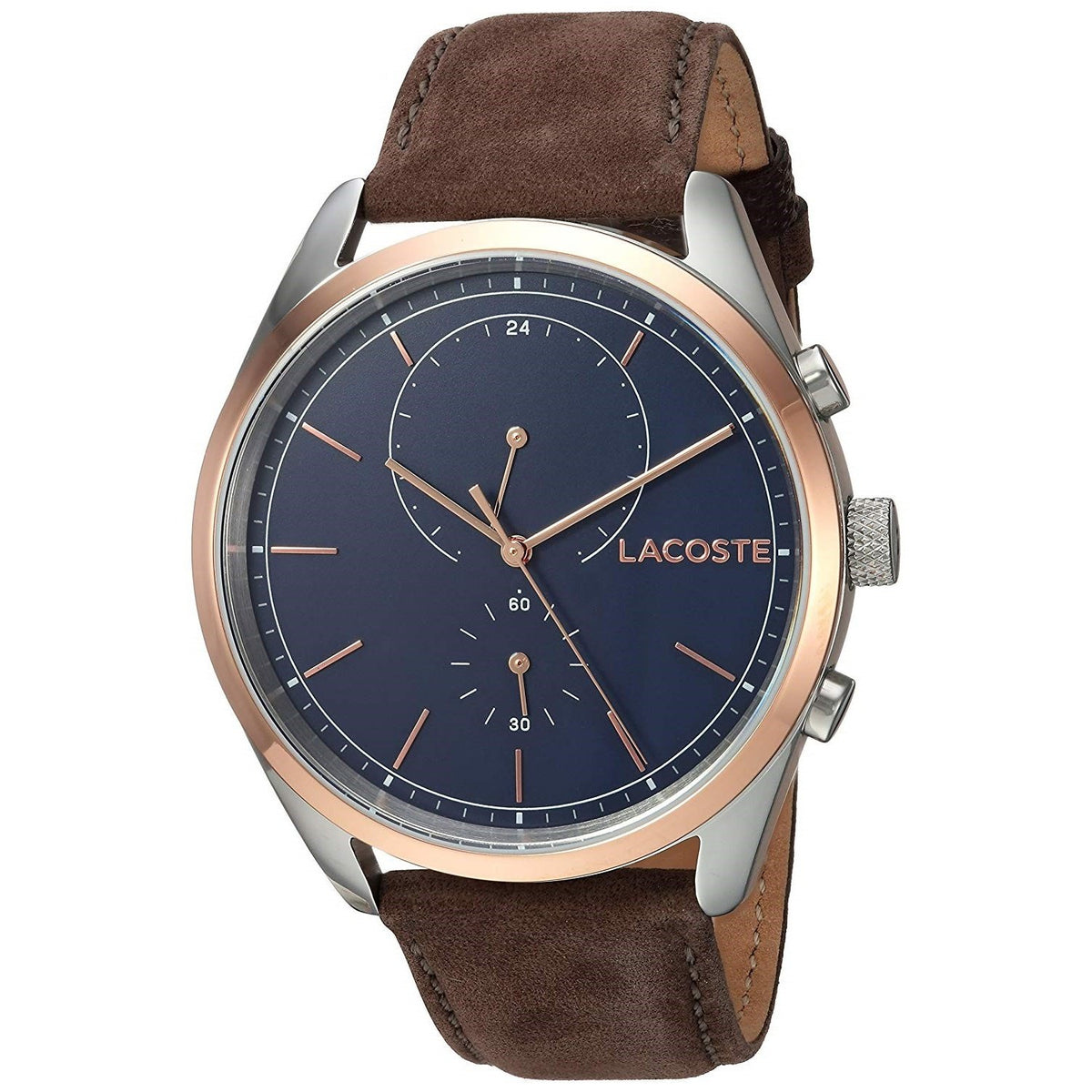 Lacoste Men&#39;s 2010917 San Diego Brown Leather Watch