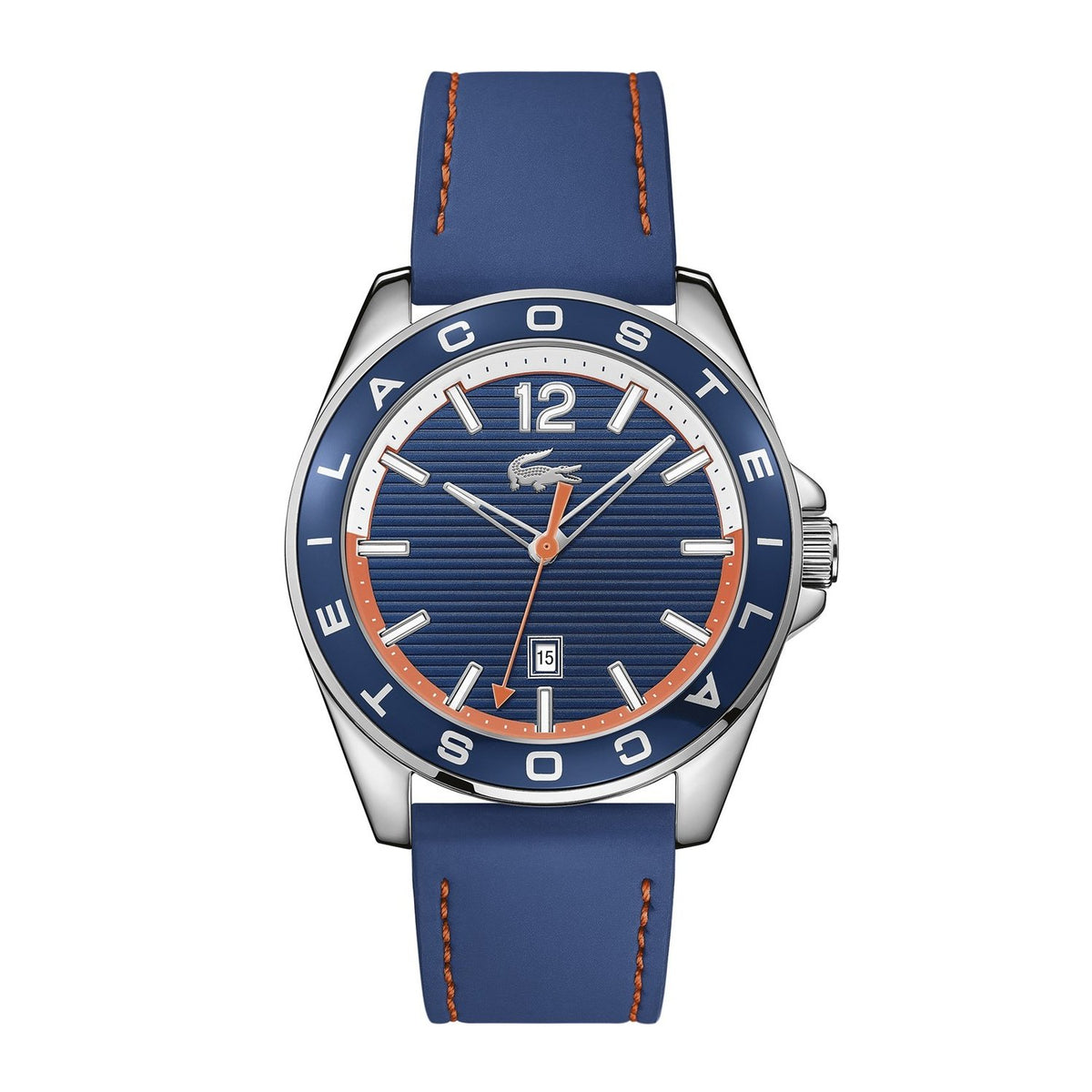 Lacoste Men&#39;s 2010928 Westport Blue Silicone Watch