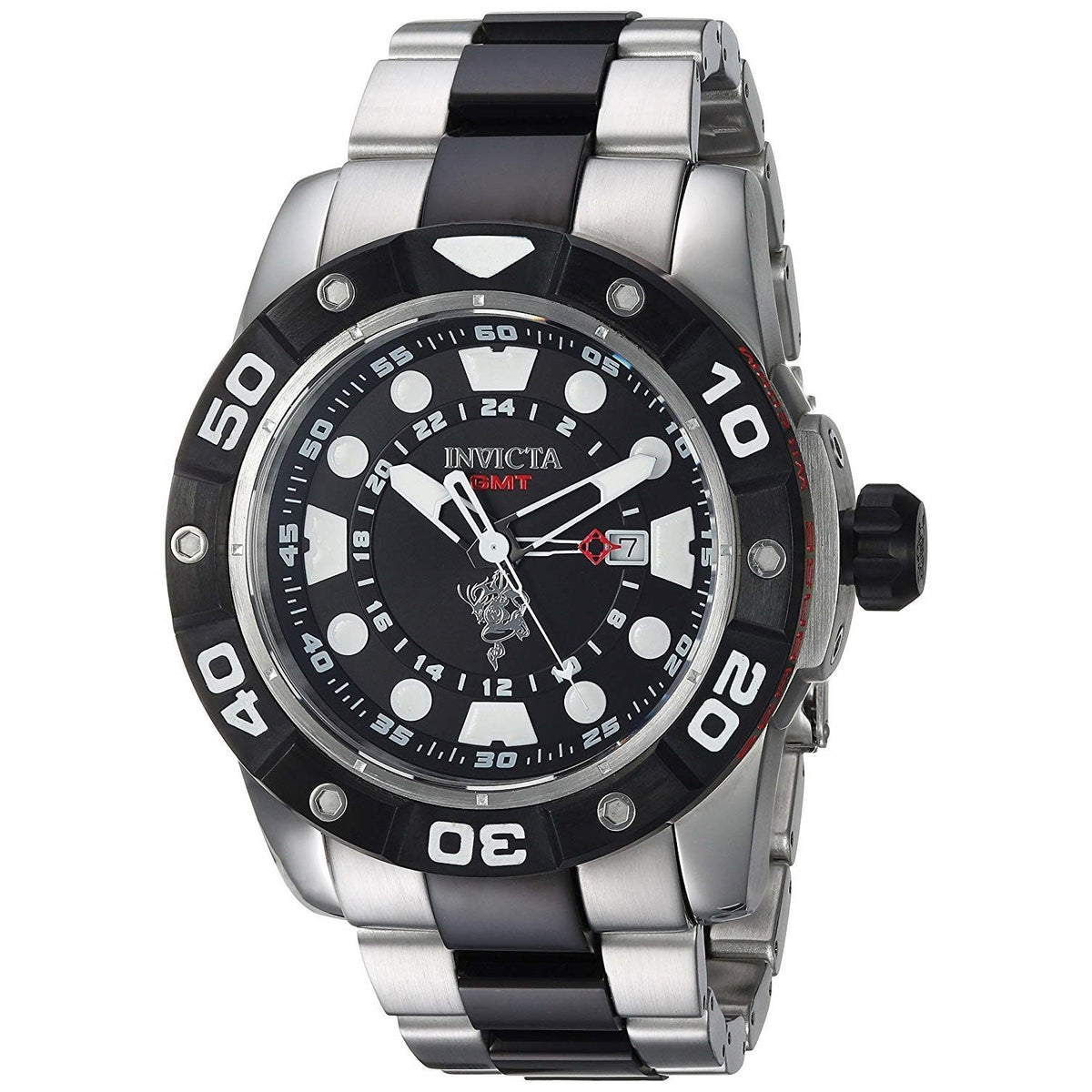 Invicta Men's 20186 Sea Base Black and Silver Inserts Stainless Steel Watch