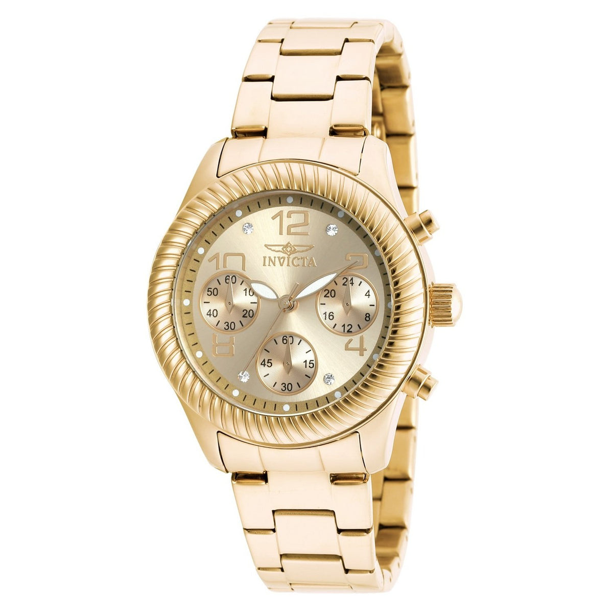 Invicta Women&#39;s 20266 Angel Chronograph Gold-tone Stainless Steel Watch
