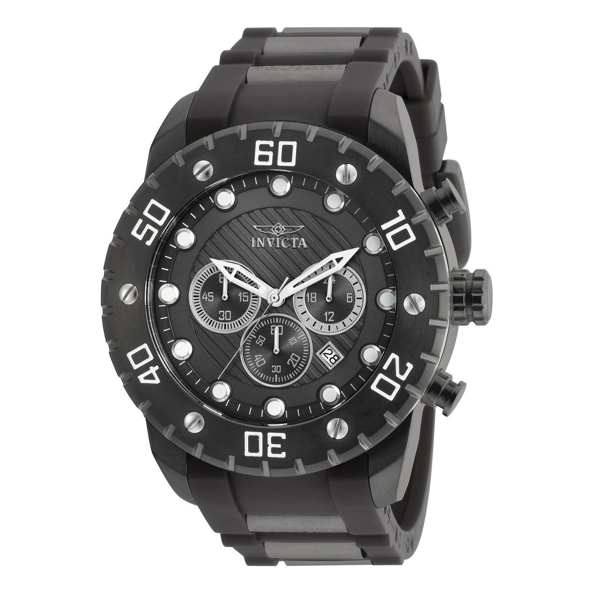 Invicta Men's 20282 Pro Diver Scuba Black Polyurethane and Stainless Steel Watch