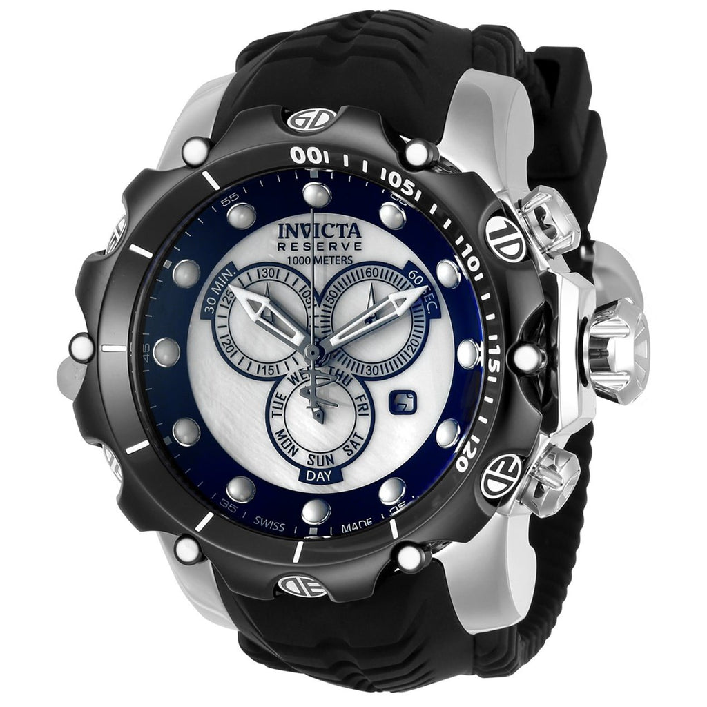 Invicta Men s 20403 Venom Black Silicone Watch Bezali