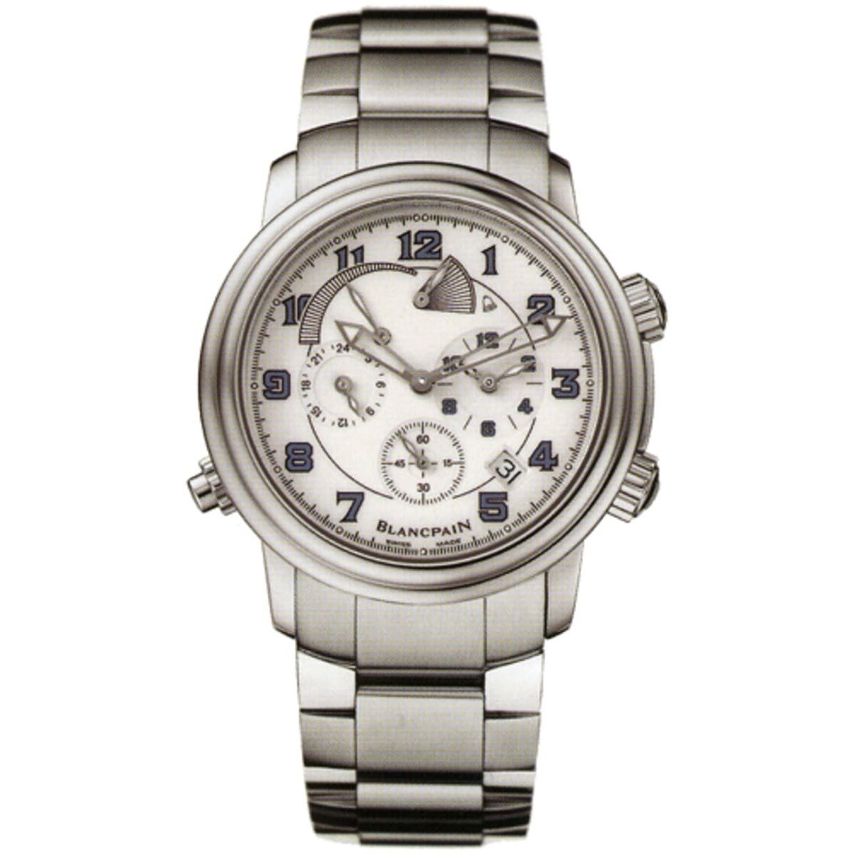 Blancpain Men&#39;s 2041-1127M-71 Leman Chronograph Stainless Steel Watch