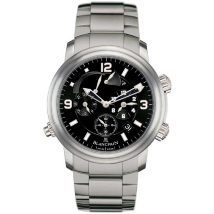 Blancpain Men&#39;s 2041-1230-98B Leman Reveil Chronograph Grey Titanium Watch