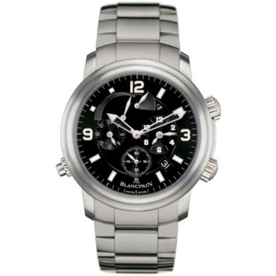 Blancpain Men's 2041-1230-98B Leman Reveil Chronograph Grey Titanium Watch