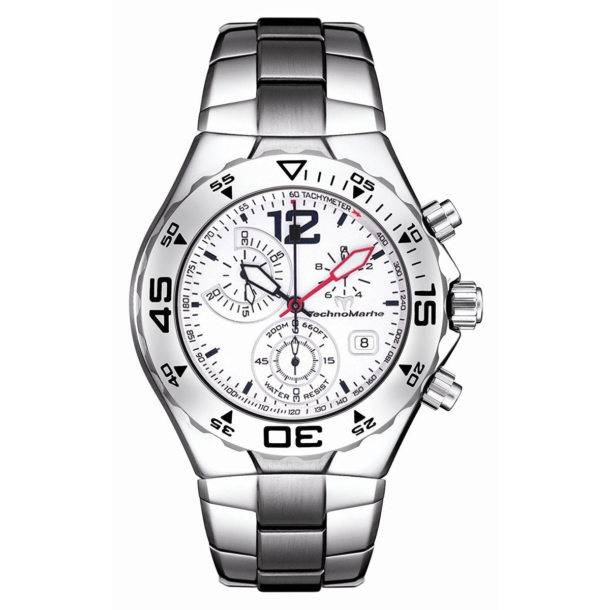 TechnoMarine Men&#39;s 208009 Cruise Magnum Moon Sun Stainless Steel Watch