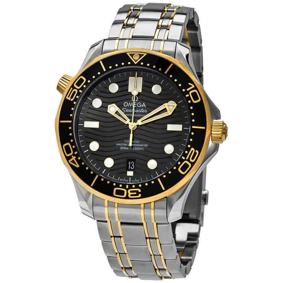 Omega Men's 210.20.42.20.01.002 Seamaster Two-Tone 18kt Gold and Stainless Steel Watch