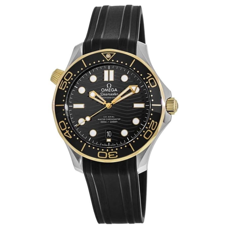 Omega Men's 210.22.42.20.01.001 Seamaster Black Rubber Watch