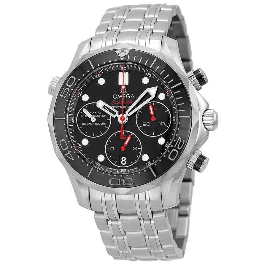 Omega Men&#39;s 212.30.42.50.01.001 Seamaster Diver 300 Co-Axial Chronograph Chronograph Stainless Steel Watch