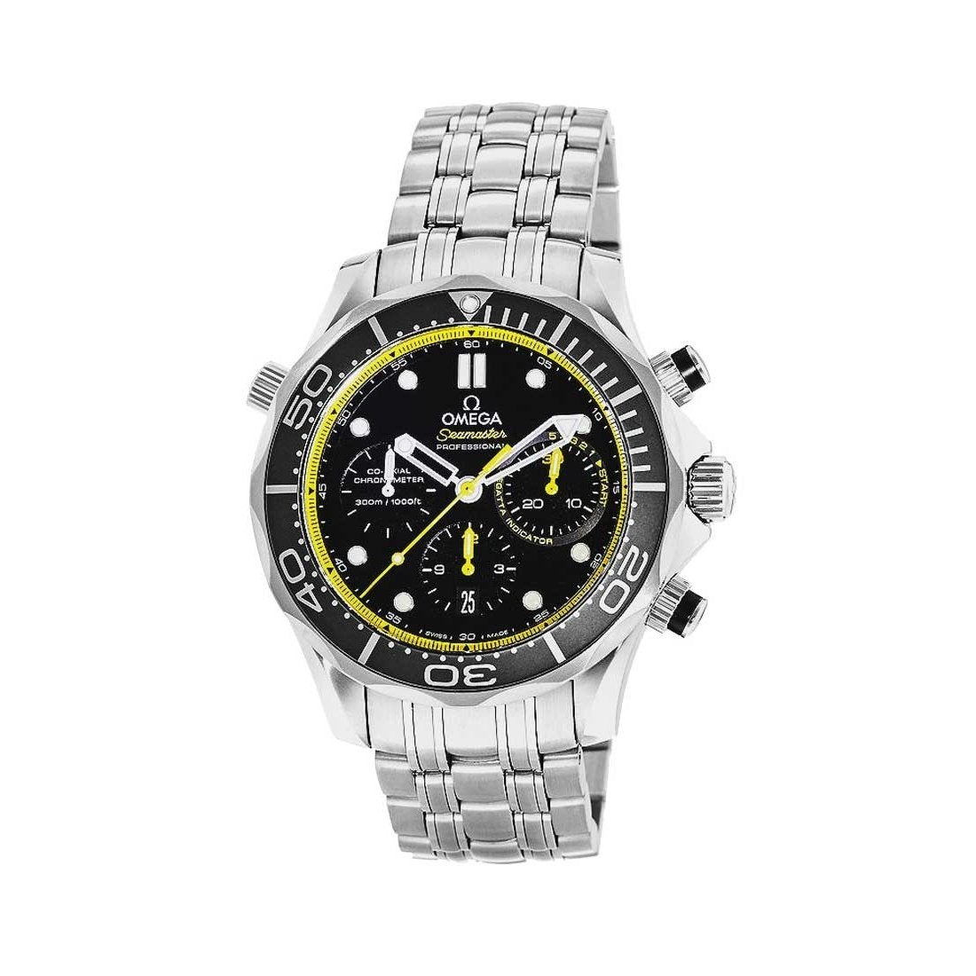 Omega Men&#39;s 212.30.44.50.01.002 Seamaster Diver 300 Co-Axial Chronograph Chronograph Stainless Steel Watch