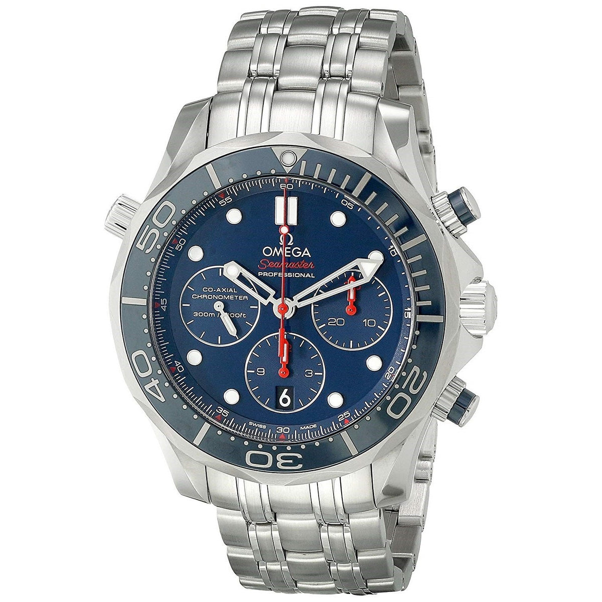 Omega Men&#39;s 212.30.44.50.03.001 Seamaster Chronometer Chronograph Automatic Stainless Steel Watch