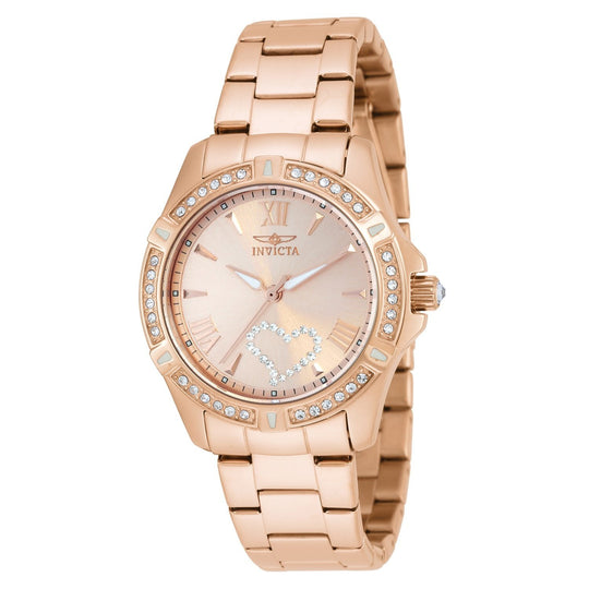 Invicta Women's 21417 Angel Rose-Tone Stainless Steel Watch