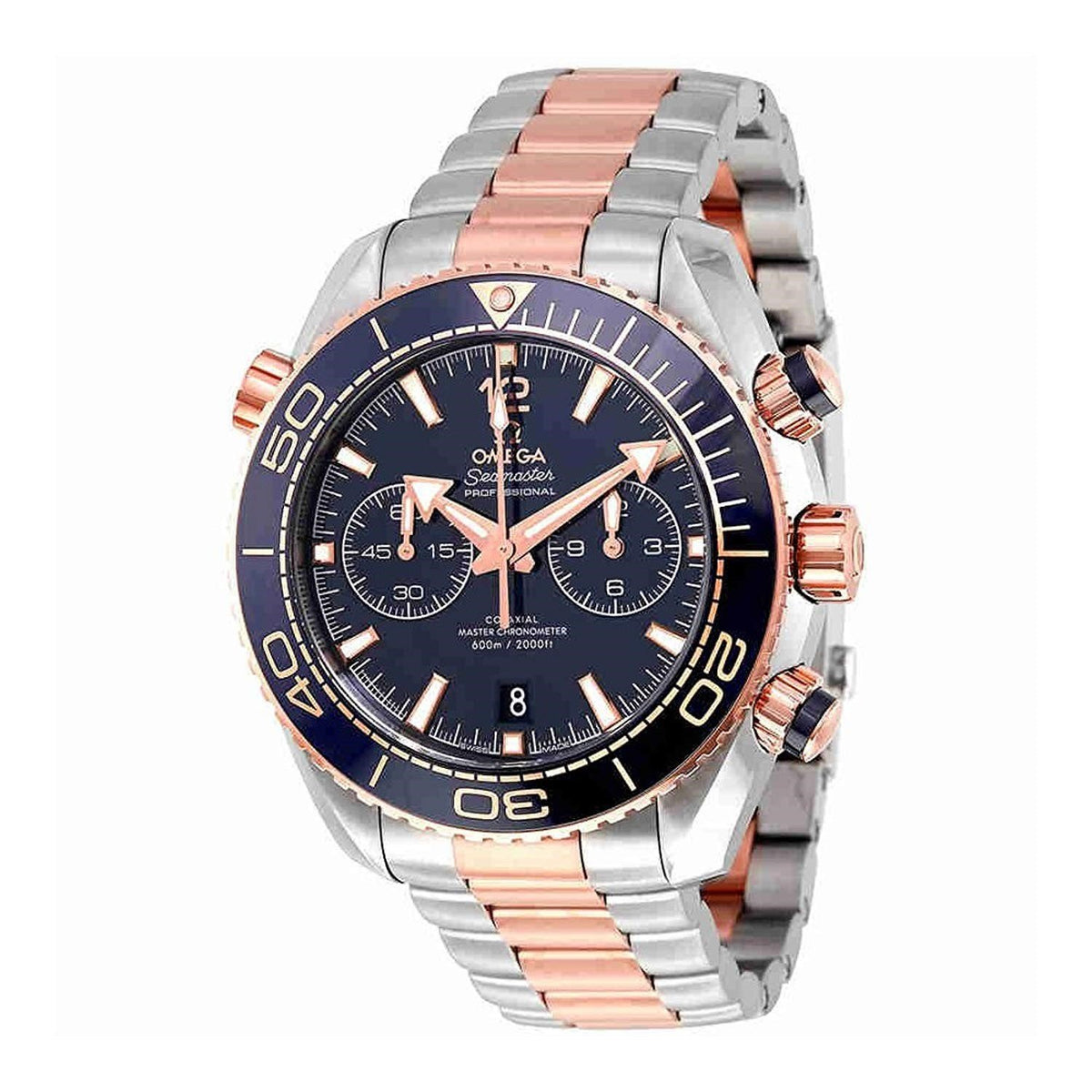 Omega Men's 215.20.46.51.03.001 Seamaster Planet Ocean Chronograph Two-Tone Stainless Steel Watch