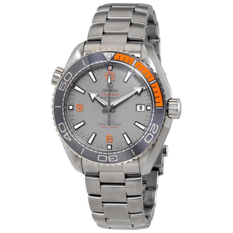 Omega Men&#39;s 215.90.44.21.99.001 Seamaster Planet Ocean Grey Titanium Watch