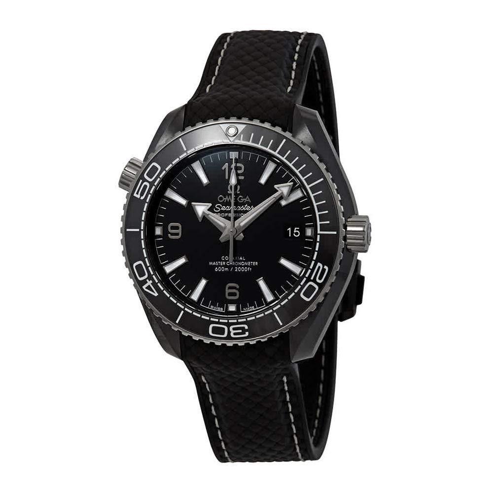 Omega Men's 215.92.40.20.01.001 Seamaster Planet Ocean Black Rubber Watch