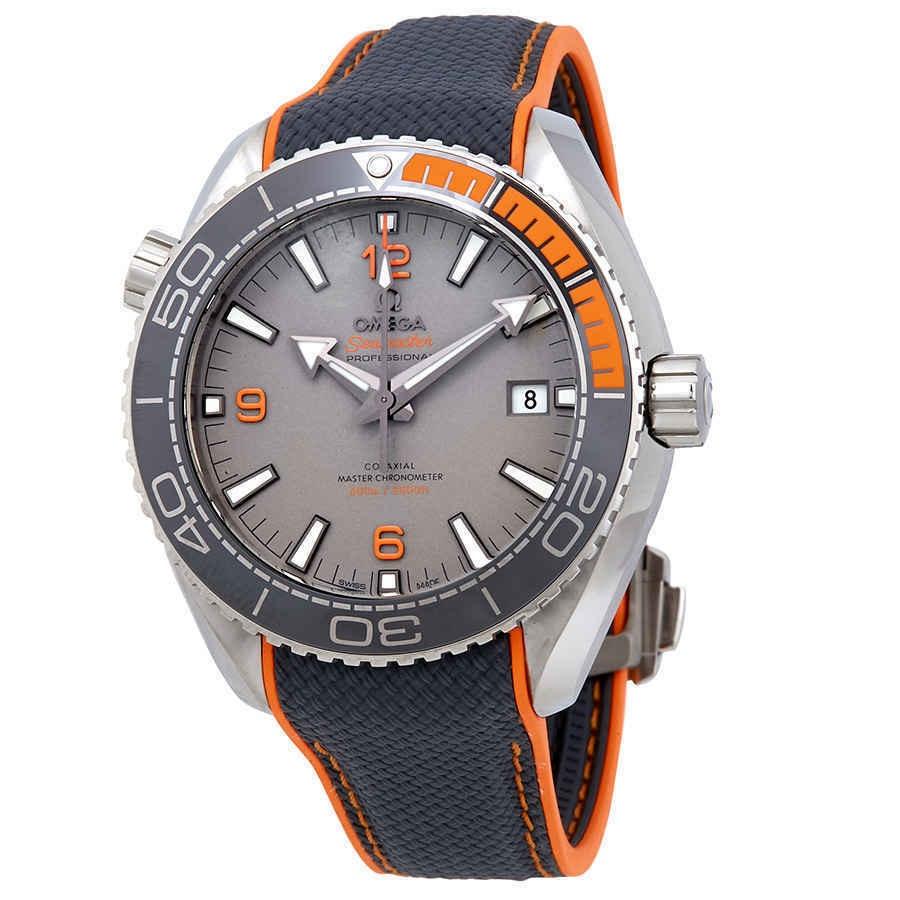 Omega Men's 215.92.44.21.99.001 Seamaster Planet Ocean Grey Rubber Watch