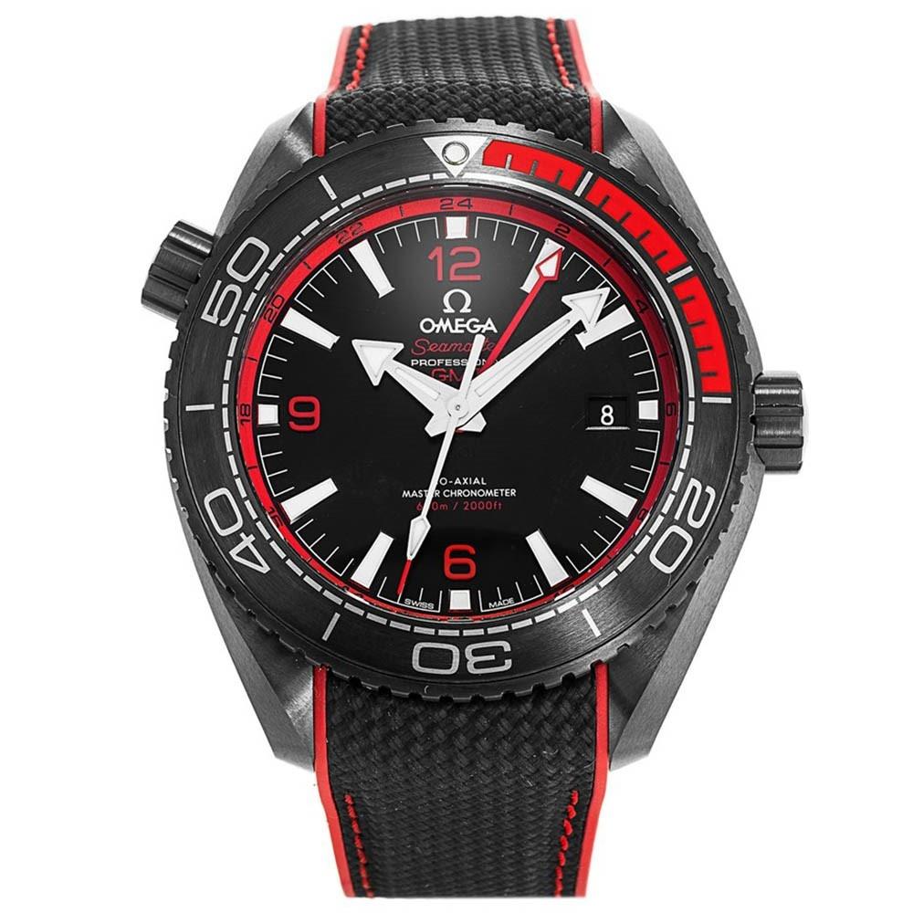 Omega Men&#39;s 215.92.46.22.01.003 Seamaster Planet Ocean Black Nylon Watch