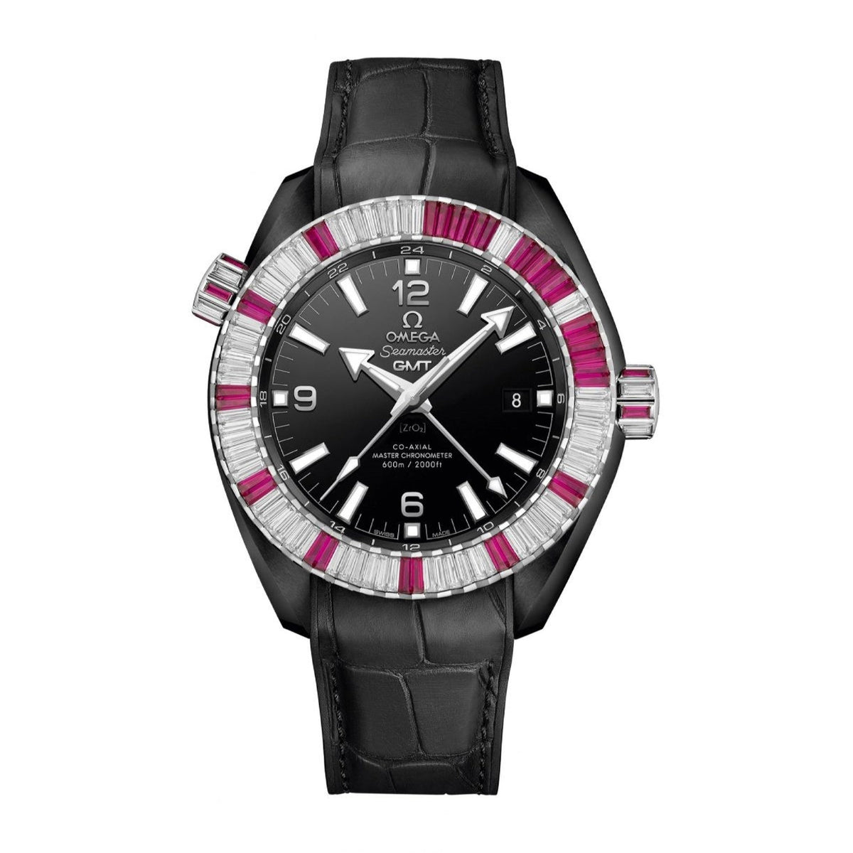 Omega Men's 215.98.46.22.01.002 Planet Ocean 600M Black Leather Watch