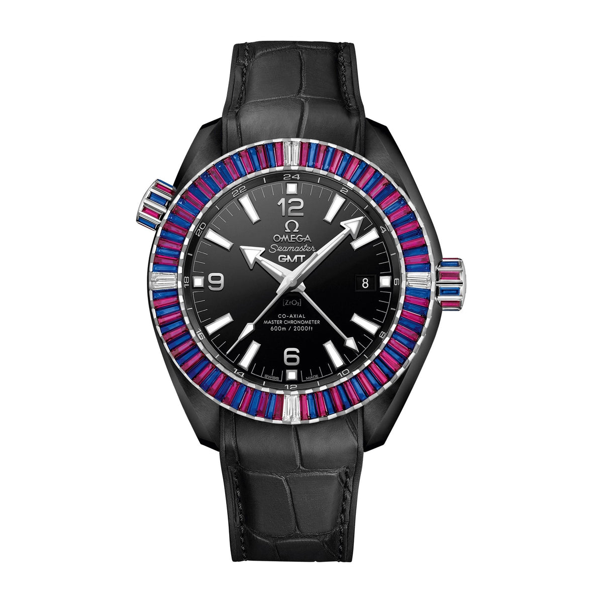 Omega Men's 215.98.46.22.01.003 Planet Ocean 600M Black Leather Watch