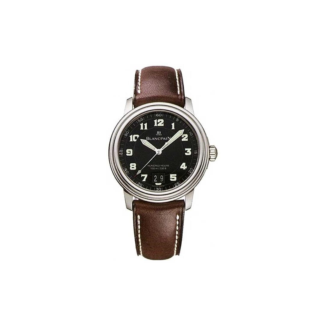 Blancpain Men&#39;s 2150-1130M-63B Leman Brown Leather Watch