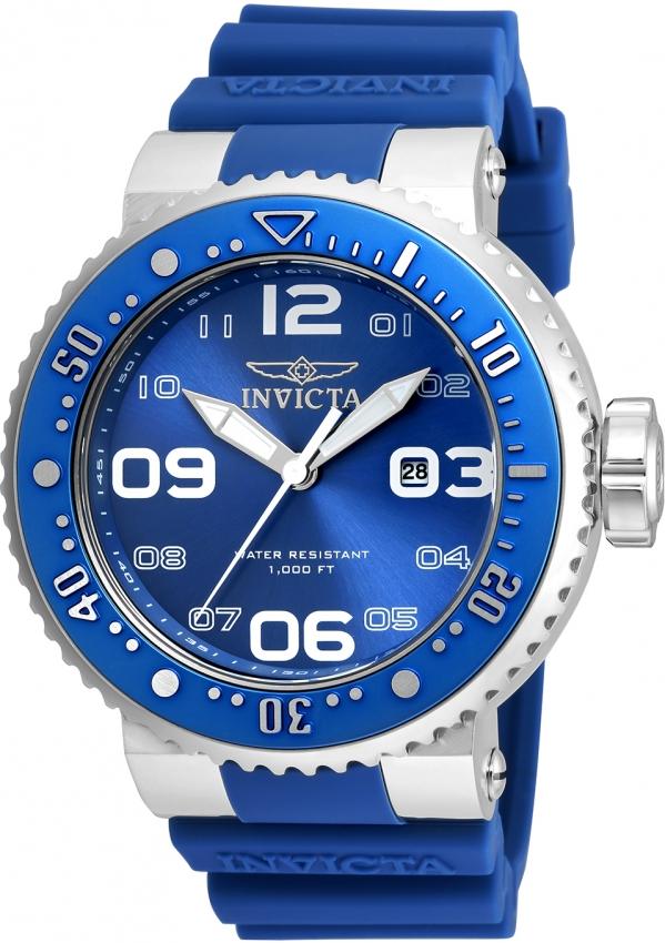 Invicta Men's 21519 Pro Diver Scuba Pro Blue Silicone Watch