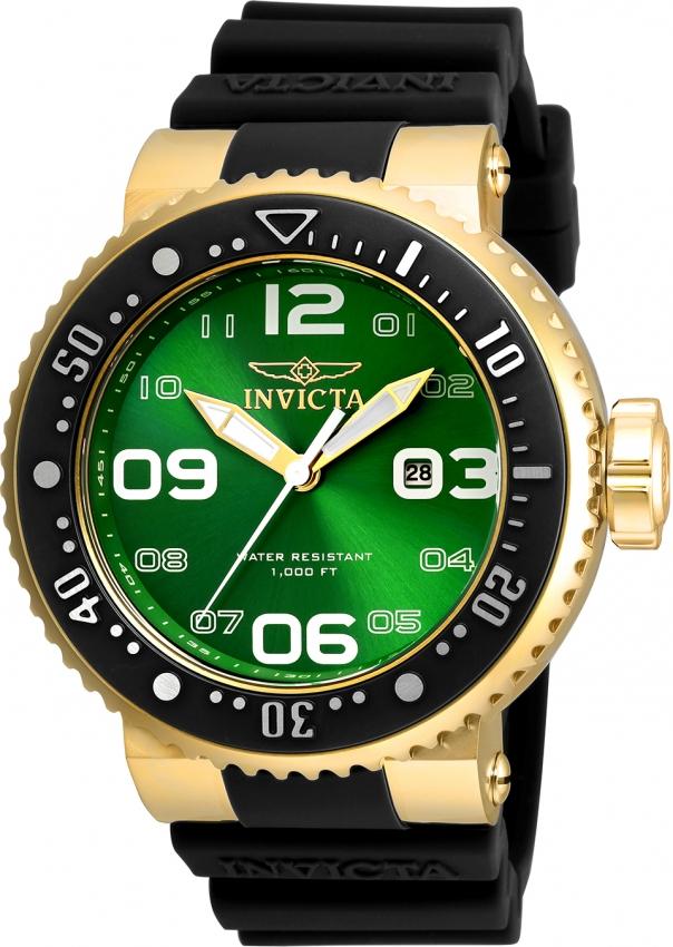 Invicta Men's 21523 Pro Diver Scuba Pro Black Silicone Watch