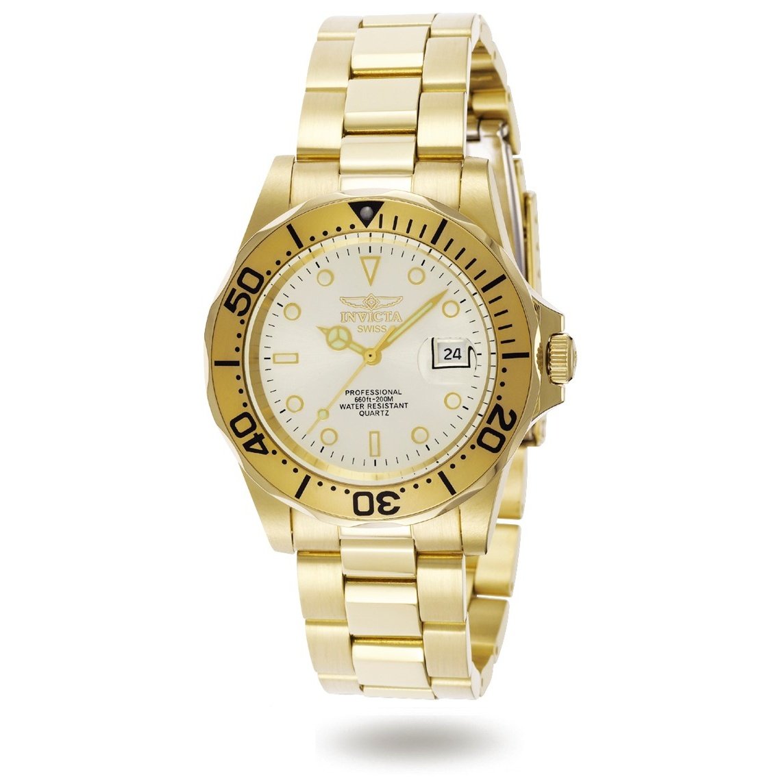 Invicta Men's 2155 Pro Diver Mako Gold-Tone Stainless Steel Watch