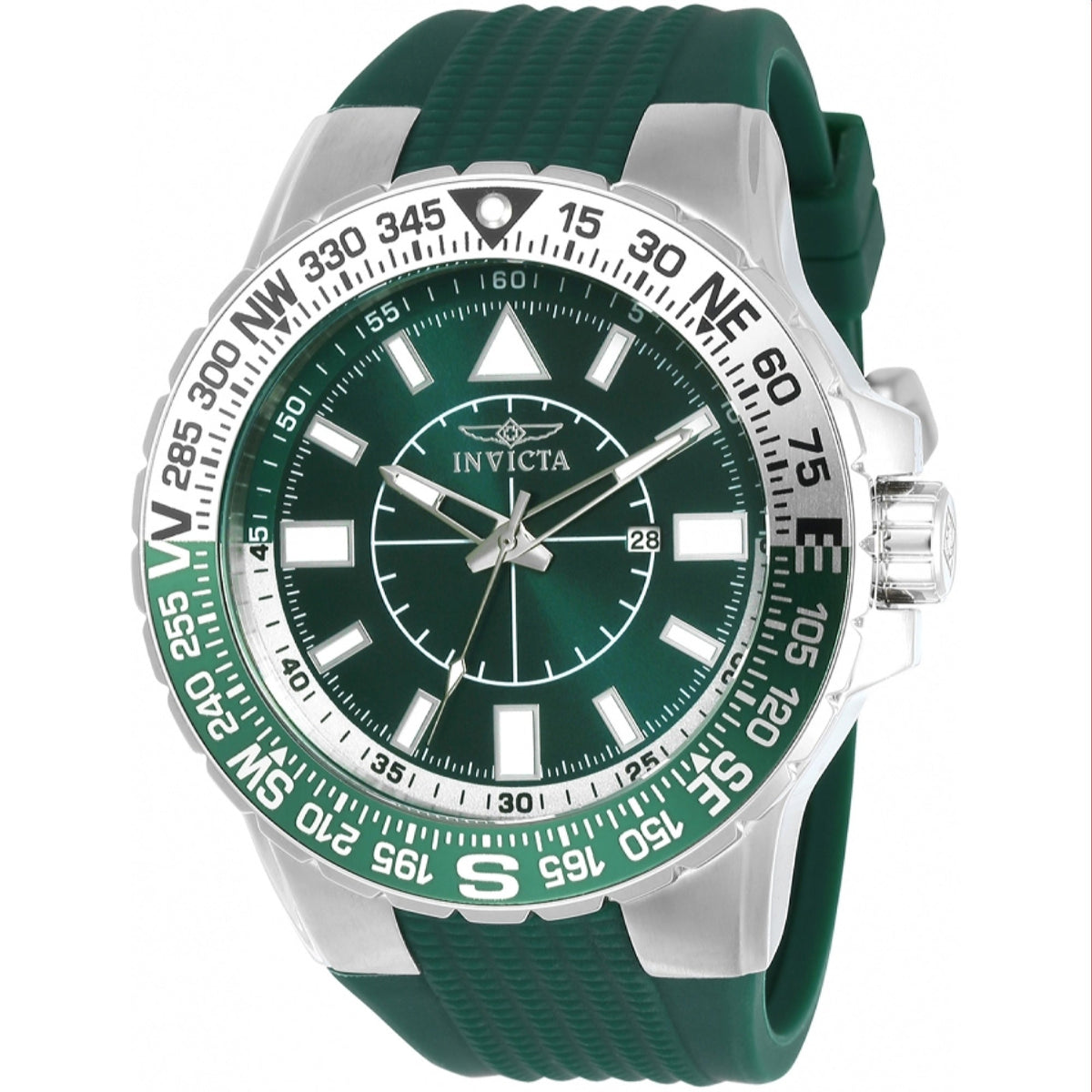 Invicta Men's 21622 Aviator Green Silicone Watch