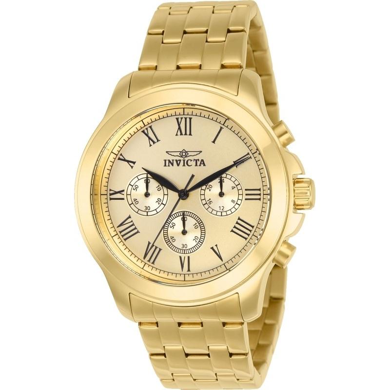 Invicta Men&#39;s 21658 Specialty Ocean Gold-Tone Stainless Steel Watch