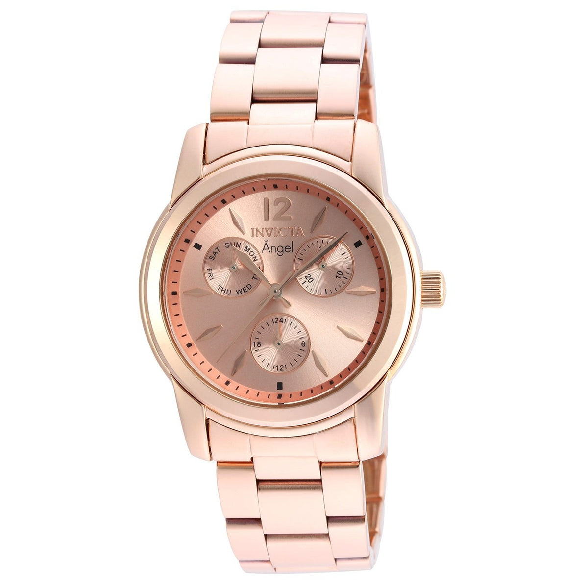 Invicta Women&#39;s 21692 Angel Rose-Tone Stainless Steel Watch