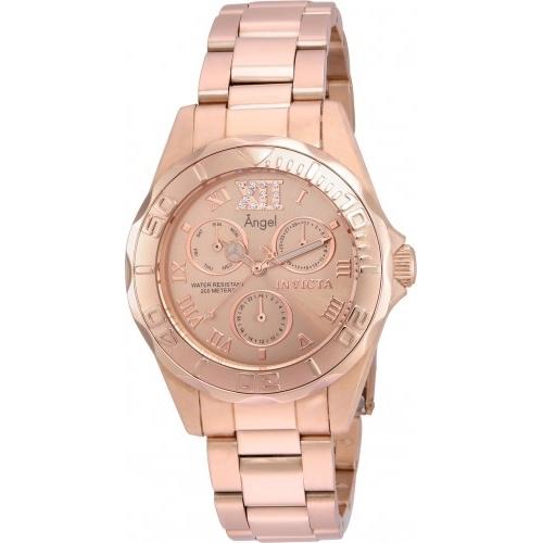 Invicta Women&#39;s 21698 Angel Rose-tone Stainless Steel Watch