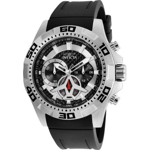 Invicta Men's 21735 Aviator Black Polyurethane Watch