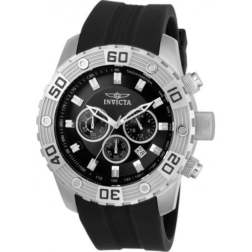 Invicta Men&#39;s 21825 Pro Diver Black Polyurethane Watch